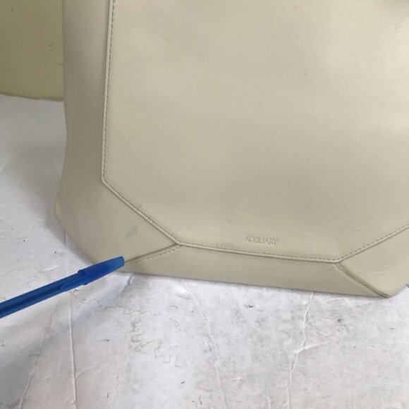 Aritzia Auxiliary Bega Leather Satchel Structured Bag Crossbody Shoulder Bag Tan - Picture 13 of 16